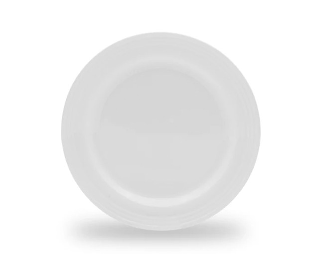 PARS OPAL Round White Dinner plate